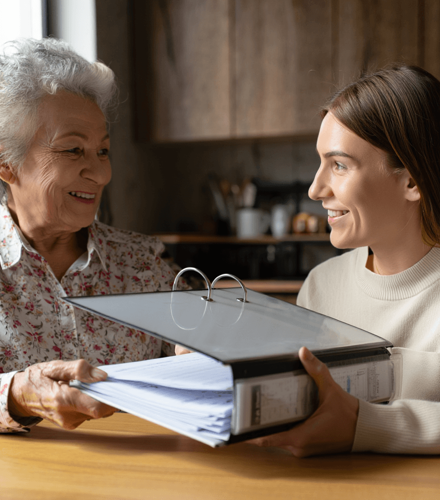 handing over legacy binder