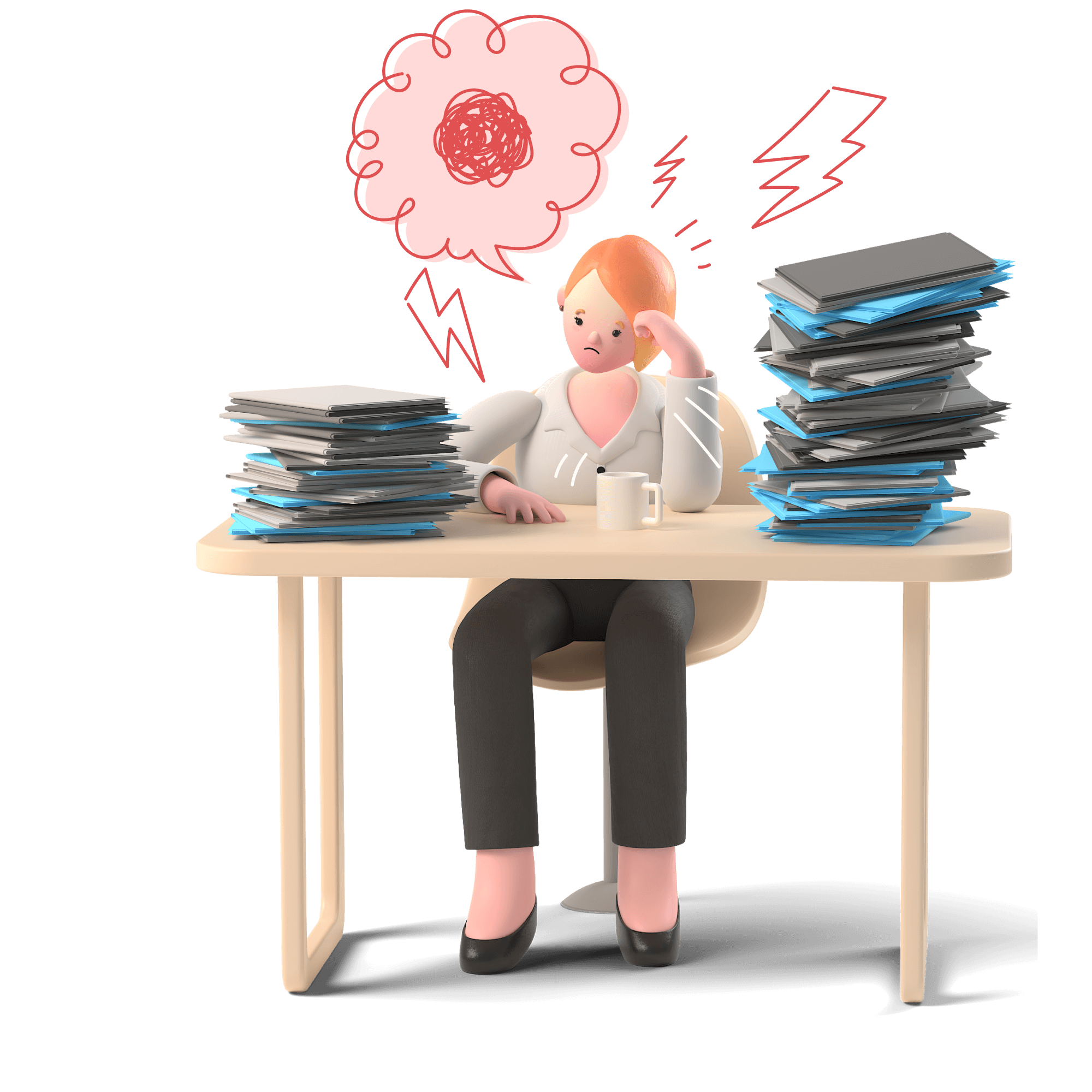 workflow stress workload desk