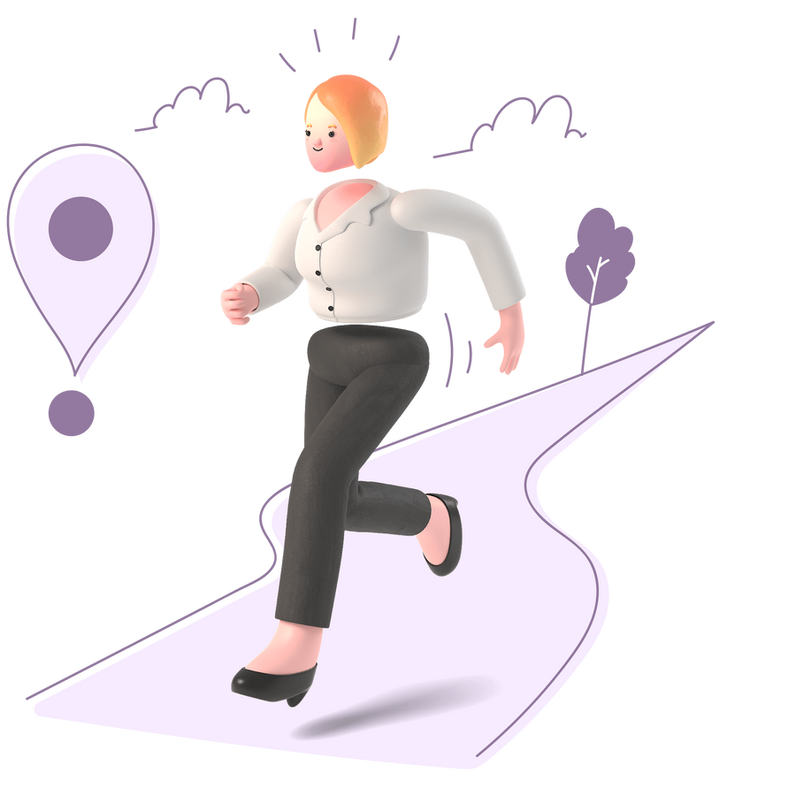 location marker pin destination route map walk run distance