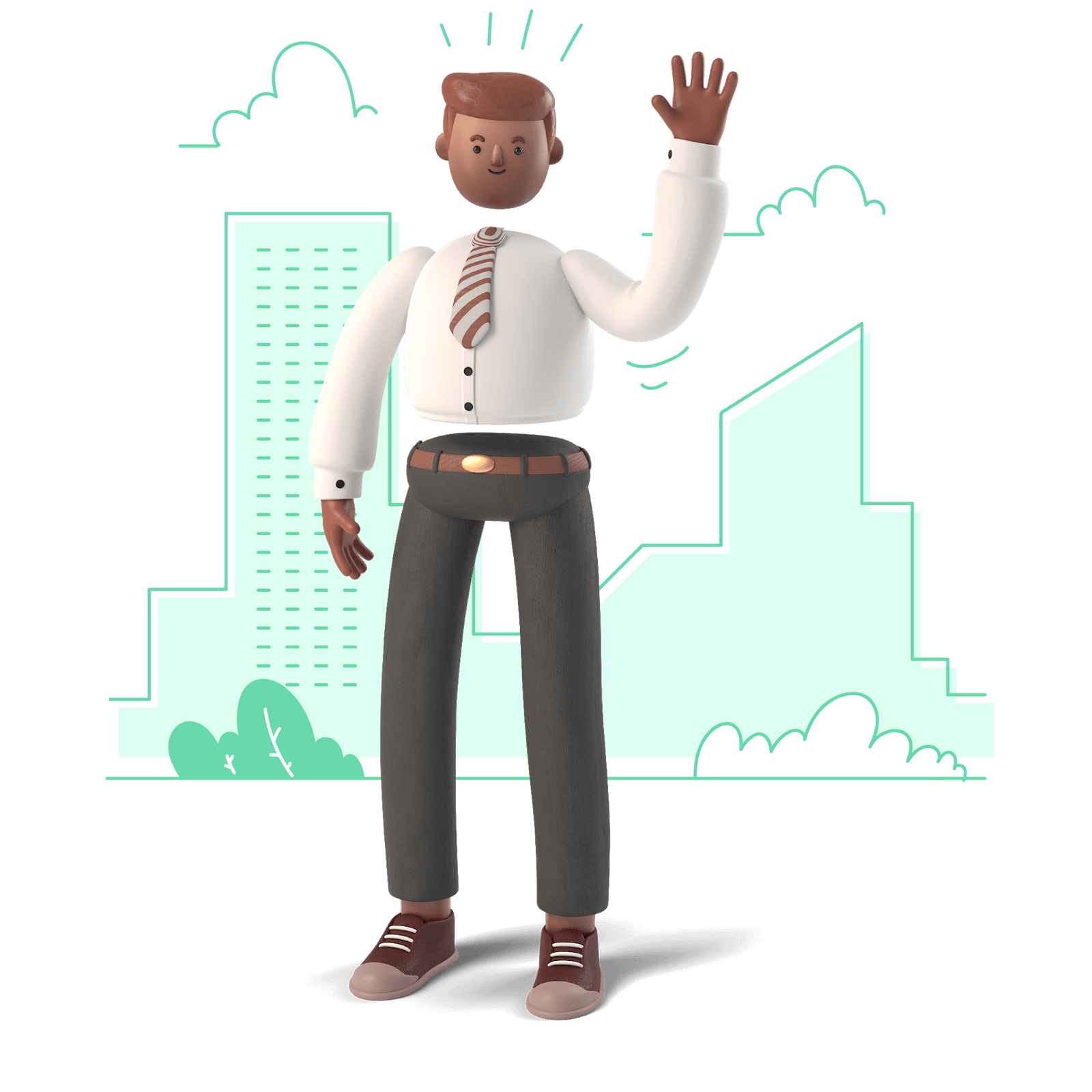 character builder office business formal uniform tie suit city