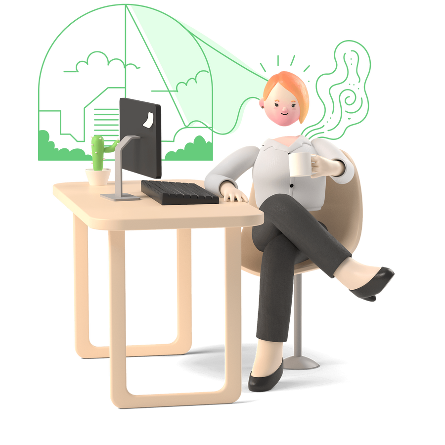 workspace office desk computer work from home