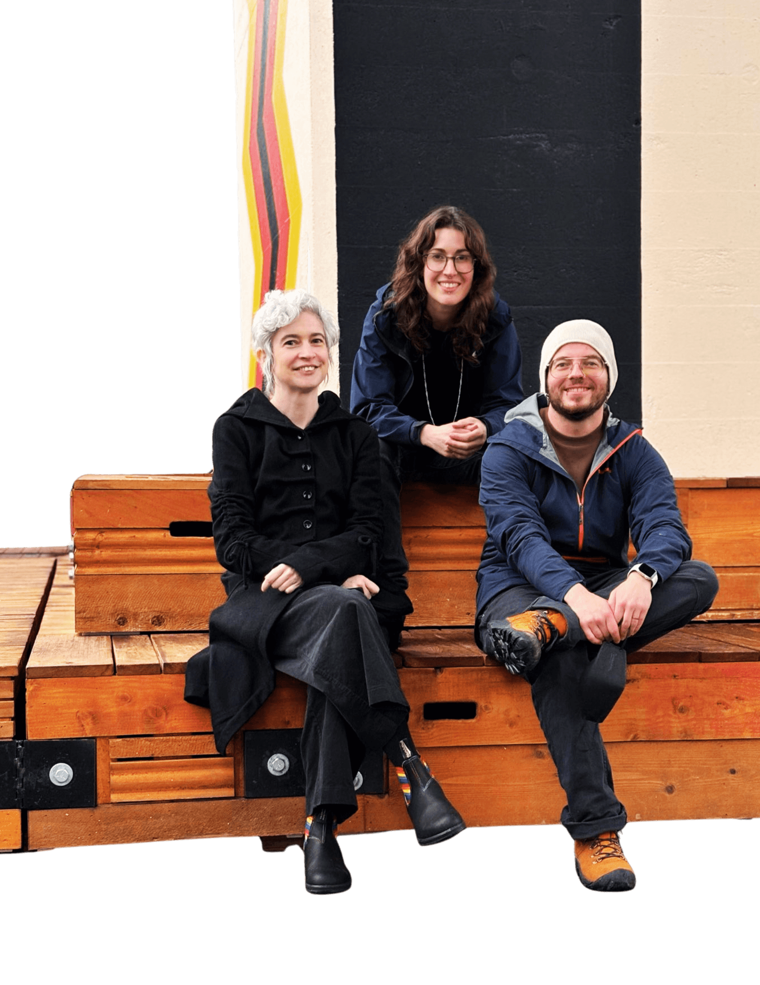 The founding team, from left to right: Tiffany Sostar, Emily Salja, Evren Salja.