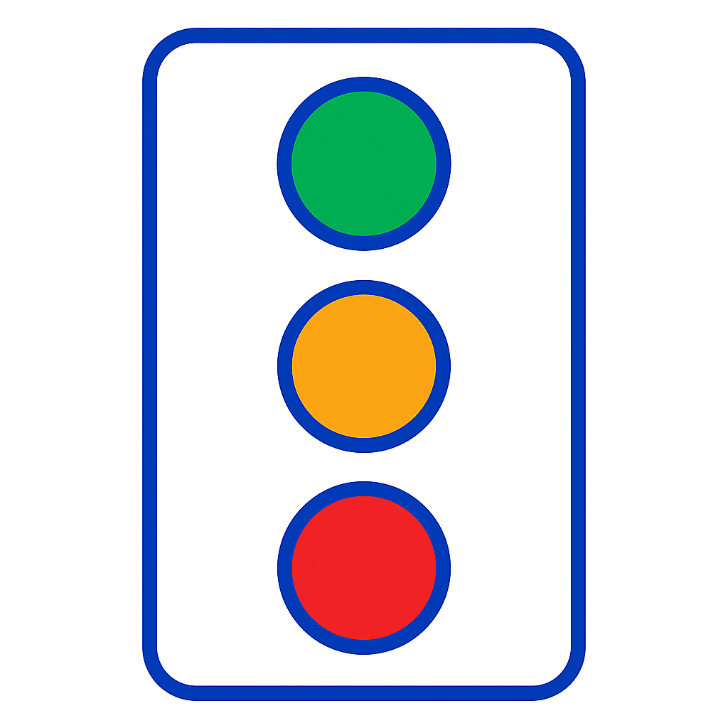 RAG traffic light icon