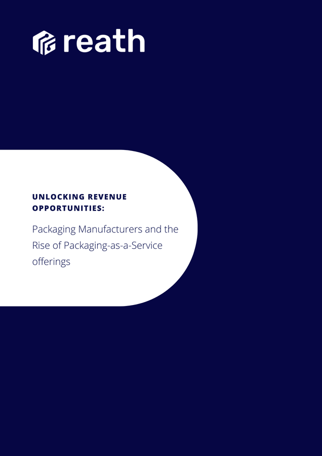 Cover of the case study on revenue opportunities for sustainable packaging manufacturers and sustainable packaging suppliers focusing on Packaging-as-a-Service offerings