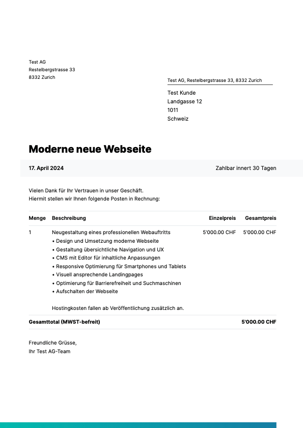 Rechnung Moderne neue Webseite.png