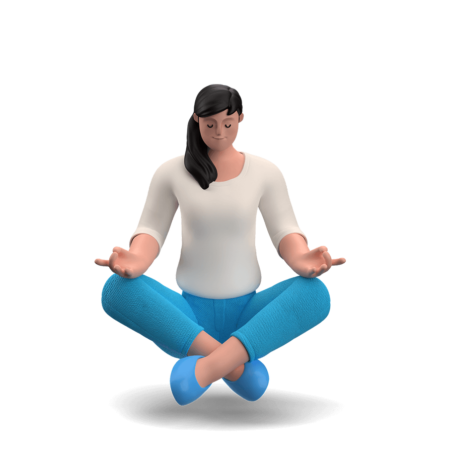 character builder _ meditate, mental, health, fitness, zen, meditation, yoga, girl.png