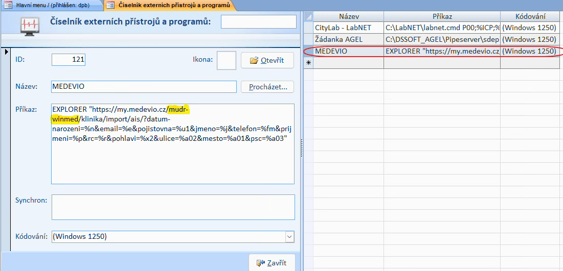 Pokračovať na Medevio