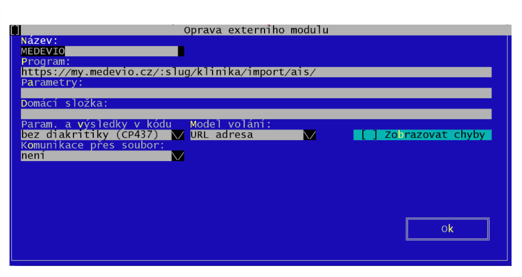 Pokračovat na Medevio